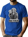 Betty White Funny Finger T-Shirt for Men & Women, T-Shirts Graphic Tee - Blue