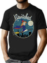 Bewitched Oval Vintage Worn T-Shirt for Men & Women, T-Shirts Graphic Tee - Black