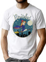Bewitched Oval Vintage Worn T-Shirt for Men & Women, T-Shirts Graphic Tee - White