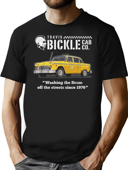 Bickle Cab Company T-Shirt for Men & Women, T-Shirts Graphic Tee - Black