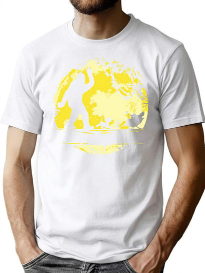 Big Foot No Worries Hakuna Matata T-Shirt for Men & Women, T-Shirts Graphic Tee - Black