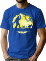 Big Foot No Worries Hakuna Matata T-Shirt for Men & Women, T-Shirts Graphic Tee - Blue
