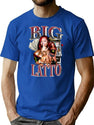 Big Latto Vintage Bootleg Bootleg Graphic T-Shirt - Blue