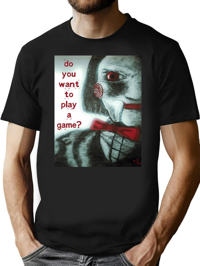 Bill Saw T-Shirt for Men & Women, T-Shirts Graphic Tee - Black