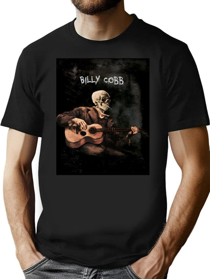 Billy Cobb Skeleton T-Shirt for Men & Women, T-Shirts Graphic Tee - Black