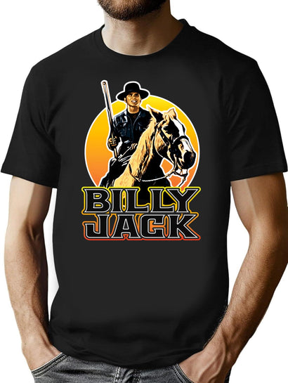 Billy Jack One Man Becomes The Law T-Shirt for Men & Women, T-Shirts Graphic Tee - Black