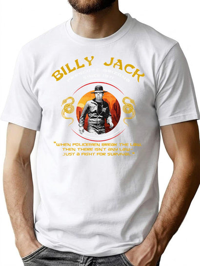 Billy Jack Quote T-Shirt for Men & Women, T-Shirts Graphic Tee - Black