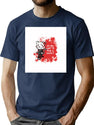 Billy The Puppet Cat T-Shirt for Men & Women, T-Shirts Graphic Tee - Navy