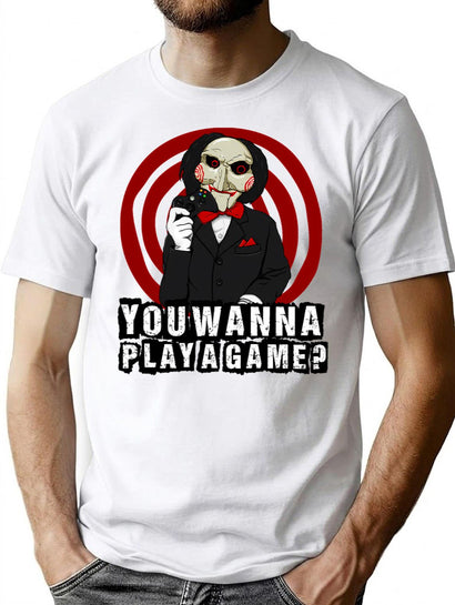 Billy - You Wanna Play A Game T-Shirt for Men & Women, T-Shirts Graphic Tee - Black