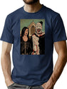 Birthday Gift Terrifier Horror Movie Art Retro Wave T-Shirt for Men & Women, T-Shirts Graphic Tee - Navy