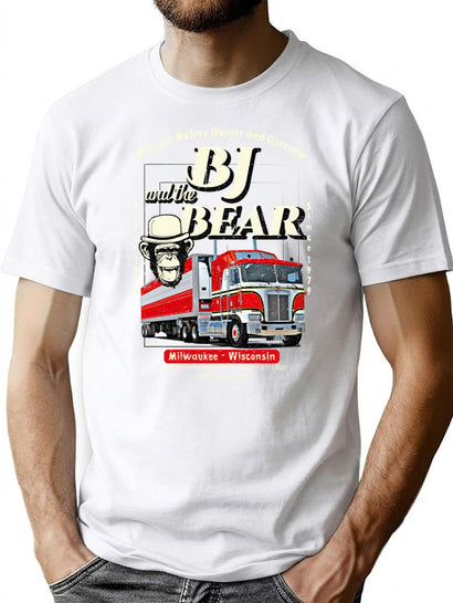 Bj And The Bear Trucking Company T-Shirt for Men & Women, T-Shirts Graphic Tee - Black