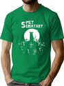Black And White Pet Design Art Sematary Love Meows Halloween . T-Shirt for Men & Women, T-Shirts Graphic Tee - Green