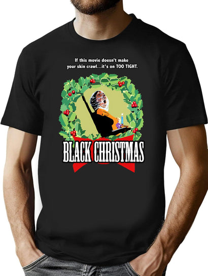 Black Christmas - Original Slasher T-Shirt for Men & Women, T-Shirts Graphic Tee - Black