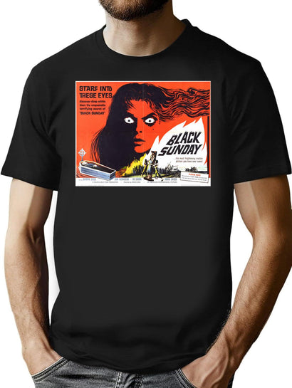 Black Sunday T-Shirt for Men & Women, T-Shirts Graphic Tee - Black