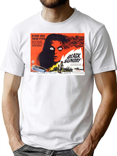 Black Sunday T-Shirt for Men & Women, T-Shirts Graphic Tee - Black