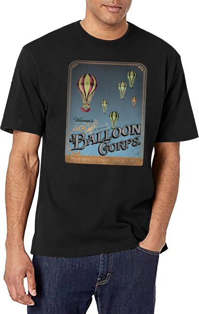 Blackadder - Join The Woman'S Auxiliary Balloon Corps T-Shirt for Men & Women, T-Shirts Graphic Tee - Black