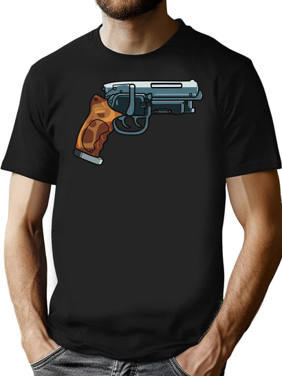 Blade Runner Gun T-Shirt for Men & Women, T-Shirts Graphic Tee - Black