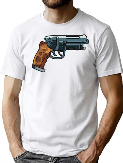 Blade Runner Gun T-Shirt for Men & Women, T-Shirts Graphic Tee - Black