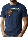 Blade Runner Gun T-Shirt for Men & Women, T-Shirts Graphic Tee - Navy