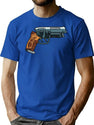 Blade Runner Gun T-Shirt for Men & Women, T-Shirts Graphic Tee - Blue