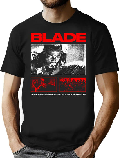 Blade T-Shirt for Men & Women, T-Shirts Graphic Tee - Black