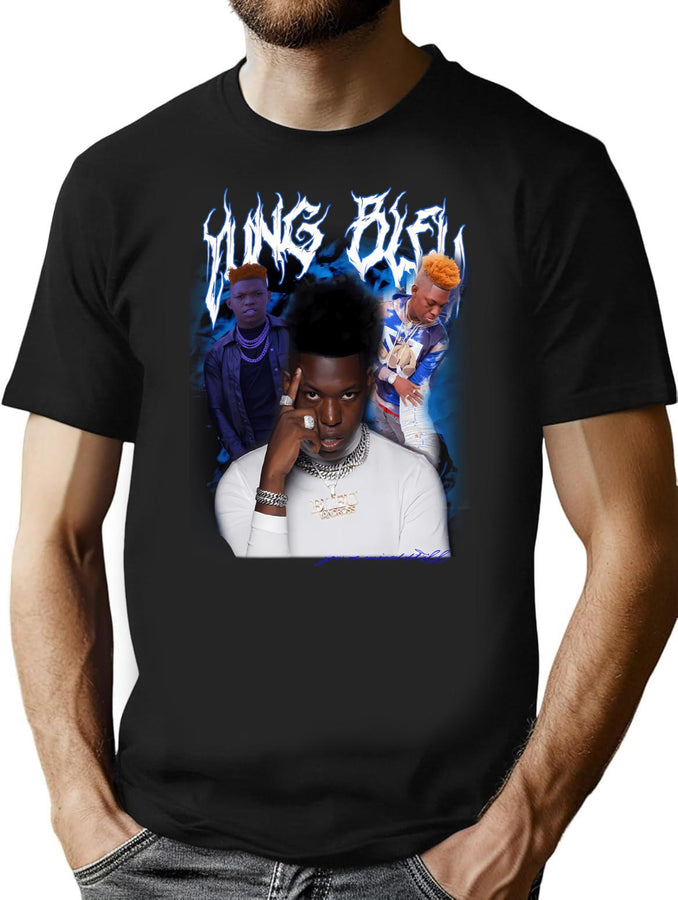 Bleuvandross Bootleg Graphic T-Shirt - Black
