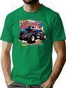Blu Blu Bus Truck T-Shirt for Men & Women, T-Shirts Graphic Tee - Green