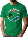 Bly Kalm Ons Gaan Nou Braai Funny African Bbq T-Shirt for Men & Women, T-Shirts Graphic Tee - Green