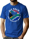 Bly Kalm Ons Gaan Nou Braai Funny African Bbq T-Shirt for Men & Women, T-Shirts Graphic Tee - Blue