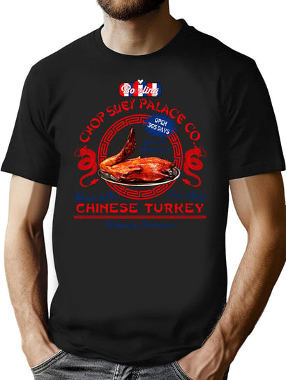 Bo'Ling Chop Suey Palace Christmas Story Lts T-Shirt for Men & Women, T-Shirts Graphic Tee - Black