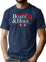 Boats And Hoes 2024 Premium Heavyweight Cotton T-Shirt - Navy