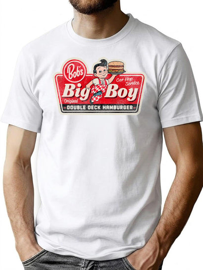 Bob'S Big Kid Worn Out Sign T-Shirt for Men & Women, T-Shirts Graphic Tee - Black