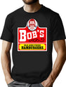 Bob'S Old Fried Burgers T-Shirt for Men & Women, T-Shirts Graphic Tee - Black