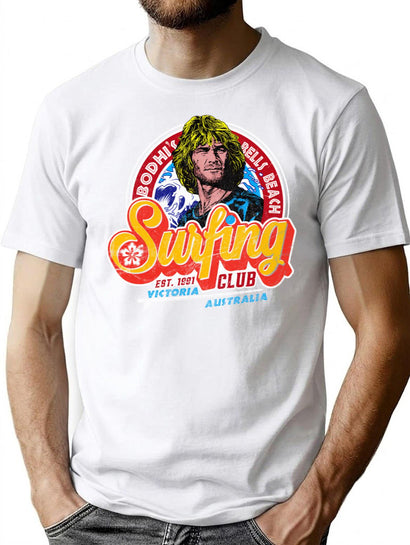 Bodhi'S Surfing Club T-Shirt for Men & Women, T-Shirts Graphic Tee - Black