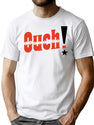Bold Retro Western Ouch Typography Mug Design T-Shirt for Men & Women, T-Shirts Graphic Tee - White