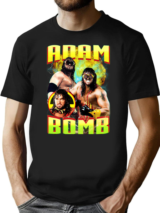 Bomb Adam Bootleg Bootleg Graphic T-Shirt - Black