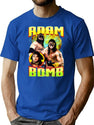 Bomb Adam Bootleg Bootleg Graphic T-Shirt - Blue