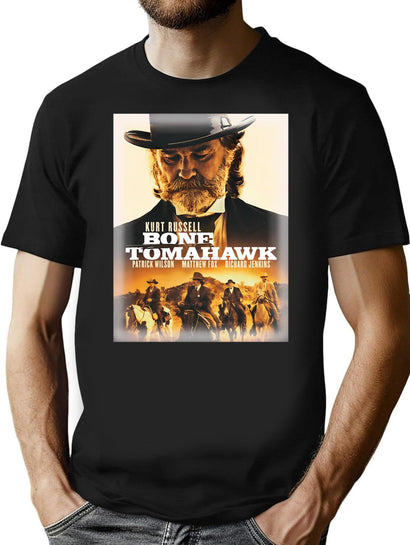 Bone Tomahawk T-Shirt for Men & Women, T-Shirts Graphic Tee - Black