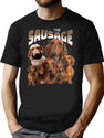 Bootleg 90S Shirt Sausage Dogs Bootleg Graphic T-Shirt - Black