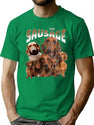 Bootleg 90S Shirt Sausage Dogs Bootleg Graphic T-Shirt - Green