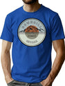 Bootleg Canyon Ii Mtb Track Nevada Mountain Bike Trail Ride Hard Dirt Dust Mud Mountain Bike Dirt Therapy Bootleg Graphic T-Shirt - Blue