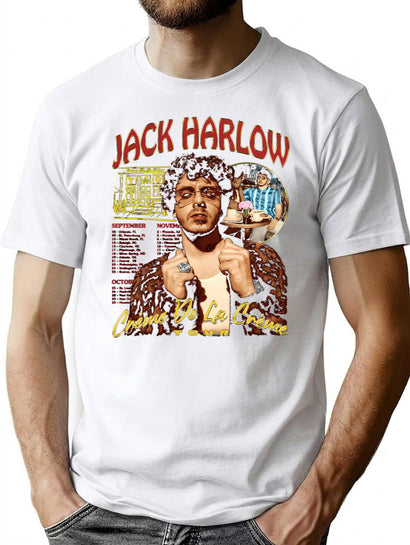 Bootleg Harlow Rapper Tour Vintage Bootleg Graphic T-Shirt - Black