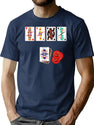 Bootleg Heroes Card Game Bootleg Graphic T-Shirt - Navy