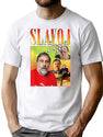 Bootleg Rap Homage Leftist Philosopher Bootleg Graphic T-Shirt - White