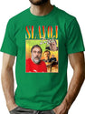 Bootleg Rap Homage Leftist Philosopher Bootleg Graphic T-Shirt - Green