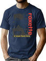 Bootleg Roxette Vintage Retro Original Design Bootleg Graphic T-Shirt - Navy