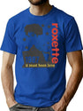 Bootleg Roxette Vintage Retro Original Design Bootleg Graphic T-Shirt - Blue