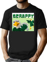 Bootleg Scrappy The Eagle Merch Bootleg Graphic T-Shirt - Black