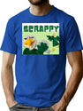 Bootleg Scrappy The Eagle Merch Bootleg Graphic T-Shirt - Blue