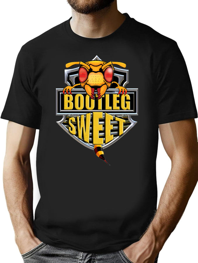 Bootleg Sweet 'Alternate Universe' Logo Bootleg Graphic T-Shirt - Black